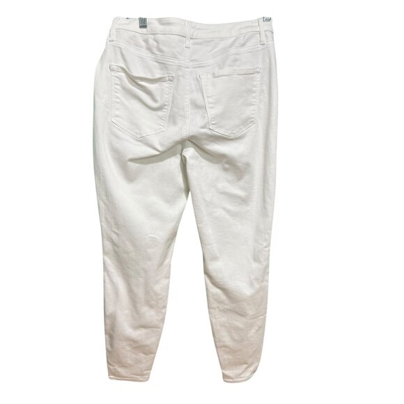 Talbots Flawless White High-Waist Jegging Ankle Jeans | Size 6 Slim Fit Stretch - Picture 6 of 7
